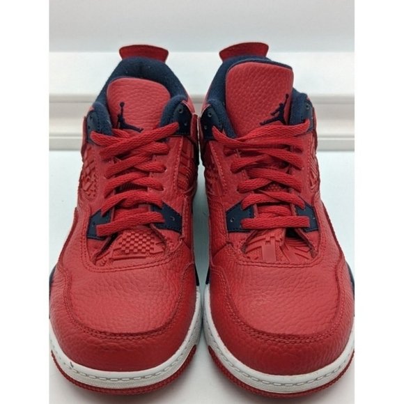Nike Air Jordan 4 Retro PS FIBA Red Blue Sneakers - Picture 5 of 9